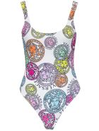Versace Swimsuit With Medusa Amplified Print Versace Swimsuit With Medusa Amplified Print - White