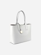 Shopper Bag With Logoed Charm Detail Emporio Armani Shopper Bag With Logoed Charm Detail - Grigio