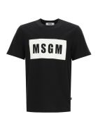 MSGM Logo Box T-shirt MSGM Logo Box T-shirt - BLACK (Black)