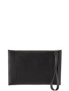 Logo-embossed Zip Clutch Alexander McQueen Logo-embossed Zip Clutch - Nero