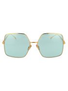 Ff 0439/s Sunglasses Fendi Ff 0439/s Sunglasses - 001O7 YELLOW GOLD