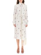 Gabriela Hearst Kelley Silk Dress Gabriela Hearst Kelley Silk Dress - HAND DRAWN FLOWER (White)
