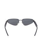 Blue Typo Rectangle Sunglasses For Women Balenciaga Blue Typo Rectangle Sunglasses For Women - Navy