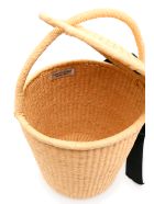 Sensi Studio Wicker Bucket Bag With Bow Sensi Studio Wicker Bucket Bag With Bow - BEIGE (Beige)