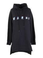 Marni Marni Print Cotton Over-sized Sweatshirt Marni Marni Print Cotton Over-sized Sweatshirt - Blue/black