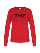 Little Marc Jacobs Red Sweater With Black Logo For Girl Little Marc Jacobs Red Sweater With Black Logo For Girl - Red