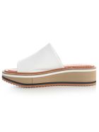 Clergerie High Open Toe Slippers Nappa Clergerie High Open Toe Slippers Nappa - Blanc