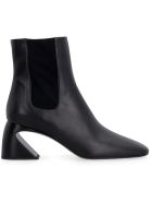 Jil Sander Leather Ankle Boots Jil Sander Leather Ankle Boots - black