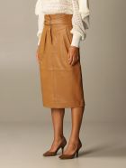 Alberta Ferretti Skirt Leather Sheath Dress Alberta Ferretti Skirt Leather Sheath Dress - Leather