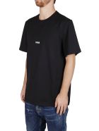 Black Cotton T-shirt MSGM Black Cotton T-shirt - Black