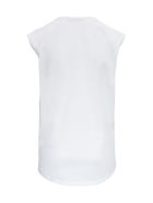Balmain Cotton Tank Top With Metallic Logo Print Balmain Cotton Tank Top With Metallic Logo Print - White