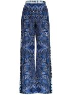 Alberta Ferretti Azulejos Silk Trousers Alberta Ferretti Azulejos Silk Trousers - Blu