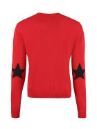 RED Valentino Intarsia Crew-neck Sweater RED Valentino Intarsia Crew-neck Sweater - red