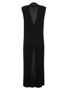 Ribbed Knit Long Gilet Fabiana Filippi Ribbed Knit Long Gilet - Navy