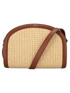 A.p.c. Demi Lune Rattan Bag A.P.C. Demi Lune Rattan Bag - NOISETTE
