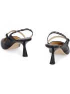 Jimmy Choo Ray Leather Pointy-toe Slingback Jimmy Choo Ray Leather Pointy-toe Slingback - black