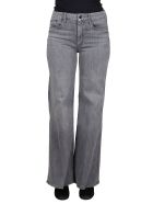 Grey Cotton Blend The Roller Jeans Mother Grey Cotton Blend The Roller Jeans - Grey