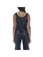 Nanushka Yael Vegan Leather Tank Top Nanushka Yael Vegan Leather Tank Top - BLACK
