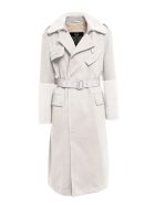 Elizabeth Sulcer's Capsule Cotton Drill, Metal-free Shearling And Leather Trench For Woman Mr & Mrs Italy Elizabeth Sulcer's Capsule Cotton Drill, Metal-free Shearling And Leather Trench For Woman - WHITE / SAIL WHITE