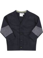 Hugo Boss Blue Cardigan For Baby Boy With Logo Hugo Boss Blue Cardigan For Baby Boy With Logo - Blue