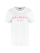 Balmain Cotton Crew-neck T-shirt Balmain Cotton Crew-neck T-shirt - White