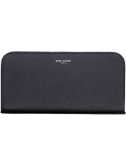 Saint Laurent Logo Leather Wallet Saint Laurent Logo Leather Wallet - black