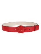 Versace Medusa Head Applique Belt Versace Medusa Head Applique Belt - Red