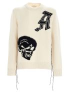 'skull' Sweater Alexander McQueen 'skull' Sweater - Ivory/black
