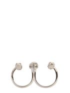 Alexander McQueen Double Skull Ring Alexander McQueen Double Skull Ring - ARGENTO