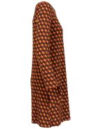 Malìparmi Ice Cube Dress Malìparmi Ice Cube Dress - RED / BEIGE