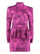Alessandra Rich Printed Silk Mini-dress Alessandra Rich Printed Silk Mini-dress - PINK