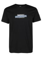Diesel Black Cotton T-shirt Diesel Black Cotton T-shirt - Nero