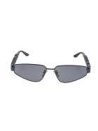 Blue Typo Rectangle Sunglasses For Women Balenciaga Blue Typo Rectangle Sunglasses For Women - Navy