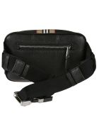 Burberry Zip-around Check Detail Belt Bag Burberry Zip-around Check Detail Belt Bag - Black