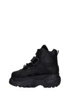 Buffalo Sneakers In Black Leather Buffalo Sneakers In Black Leather - black