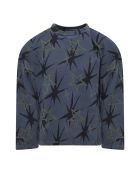 Goganga Blue Sweatshirt With Green Stars Goganga Blue Sweatshirt With Green Stars - Blue