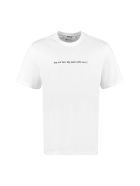 MSGM Cotton Crew-neck T-shirt MSGM Cotton Crew-neck T-shirt - White