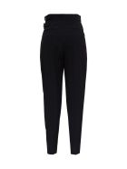 RED Valentino High Waisted Pants In Viscose Blend With Double Belt RED Valentino High Waisted Pants In Viscose Blend With Double Belt - Black