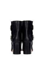 Giannico Julie High Heels Ankle Boots In Black Leather Giannico Julie High Heels Ankle Boots In Black Leather - black
