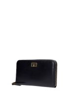 Givenchy Gv3 Zip Wallet Wallet In Black Leather Givenchy Gv3 Zip Wallet Wallet In Black Leather - black