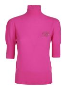 Blumarine High-neck Embellished Top Blumarine High-neck Embellished Top - Fuxia