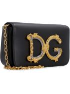 Dolce & Gabbana Dg Girls Leather Crossbody Bag Dolce & Gabbana Dg Girls Leather Crossbody Bag - black