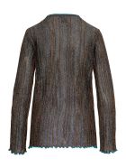 Viscose Blend Lurex Sweater M Missoni Viscose Blend Lurex Sweater - Blu