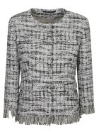 Tagliatore Classic Tweed Jacket Tagliatore Classic Tweed Jacket - White/Black