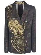 Ibrigu All-over Print Double-breasted Blazer Ibrigu All-over Print Double-breasted Blazer - Fantasy