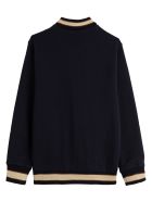 Dolce & Gabbana Cotton Sweatshirt With Logo Patch Dolce & Gabbana Cotton Sweatshirt With Logo Patch - Blu