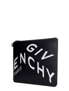 Givenchy Large Zip Pouch Clutch In Black Leather Givenchy Large Zip Pouch Clutch In Black Leather - Nero