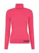 Moncler Ribbed Knit Turtleneck Pullover Moncler Ribbed Knit Turtleneck Pullover - Fuchsia