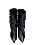 Le Silla Eva 90 High Heels Ankle Boots In Black Leather Le Silla Eva 90 High Heels Ankle Boots In Black Leather - black