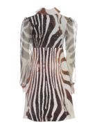 La Petit Robe Di Chiara Boni Printed Dress Voille Sleeve V Neck La Petit Robe Di Chiara Boni Printed Dress Voille Sleeve V Neck - Okavango